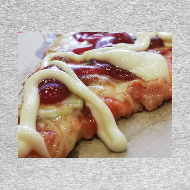 Juicy Slice of Ketchup And Mayo Pizza Photo by colorful444